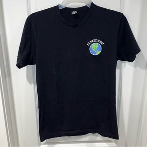 WISH YOU WERE HERE unisex graphic T-shirt size M black tee